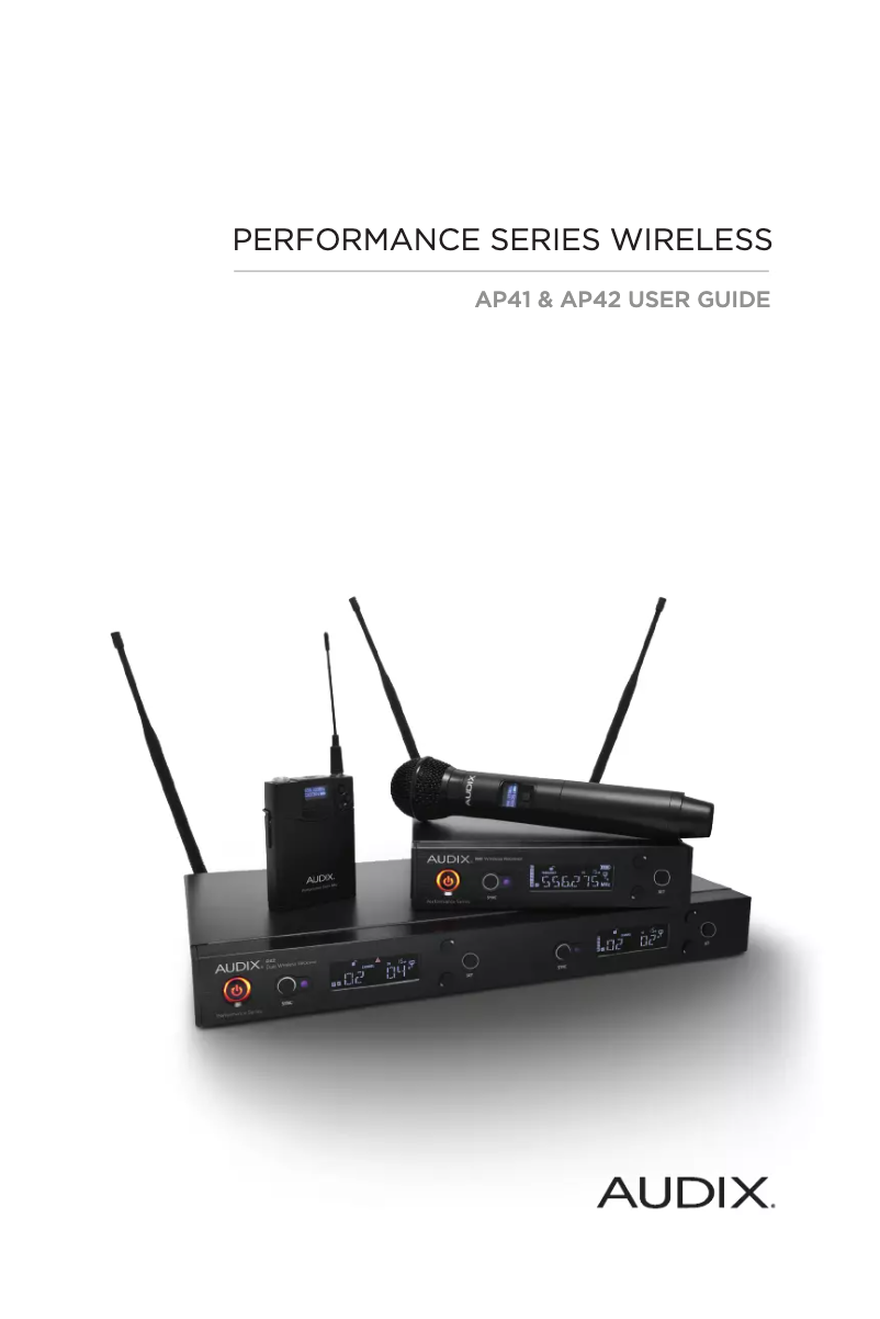 Page 1 de la notice Manuel utilisateur Audix R42