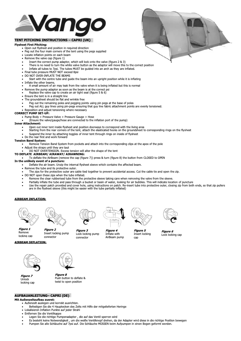 Imagen de la primera página del manual del dispositivo Capri 600XL