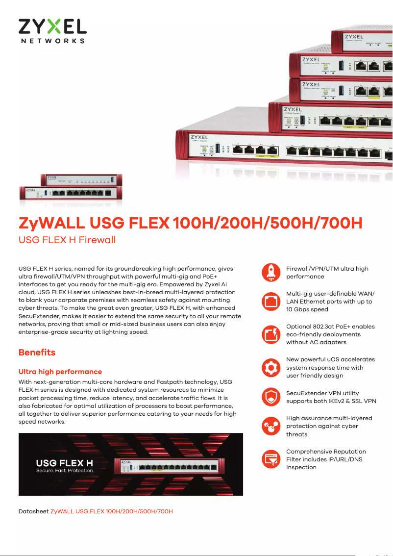 Image de la première page du manuel de l'appareil USG Flex 100H