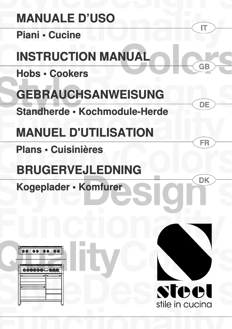 Page 1 de la notice Manuel utilisateur Steel Cucine Genesi