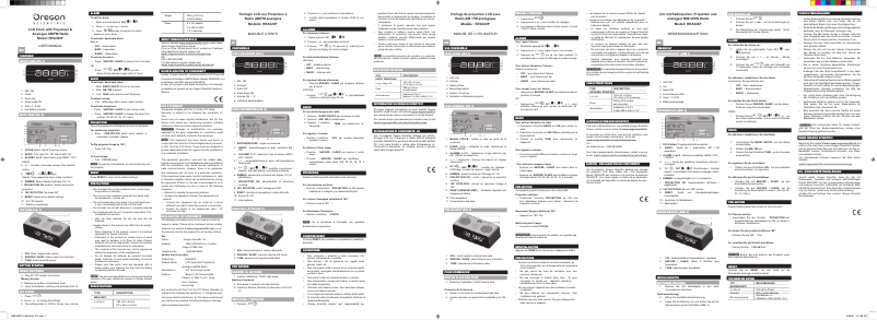 Página 1 del manual Manual de usuario Oregon Scientific RRA 320PW