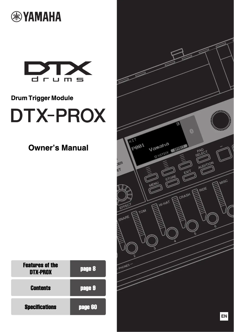 Page n°1 - Manuel utilisateur Yamaha DTX10K-X 