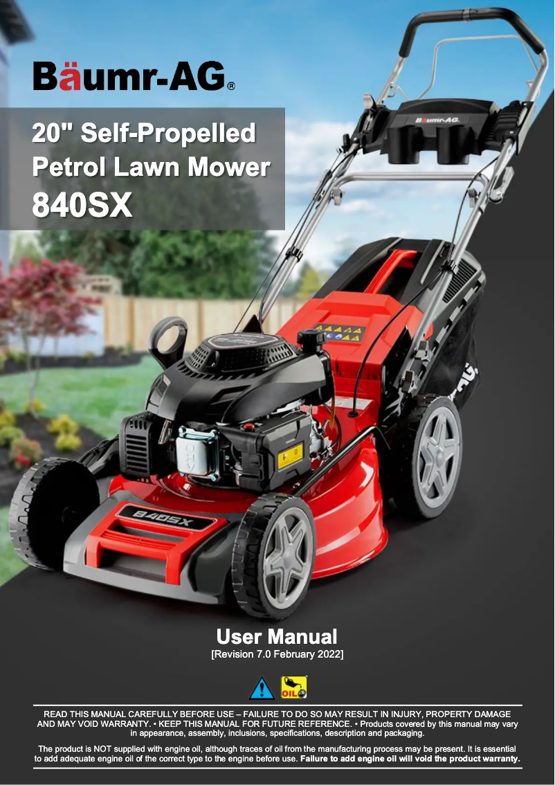 Página 1 del manual Manual de usuario Baumr-AG 840SX