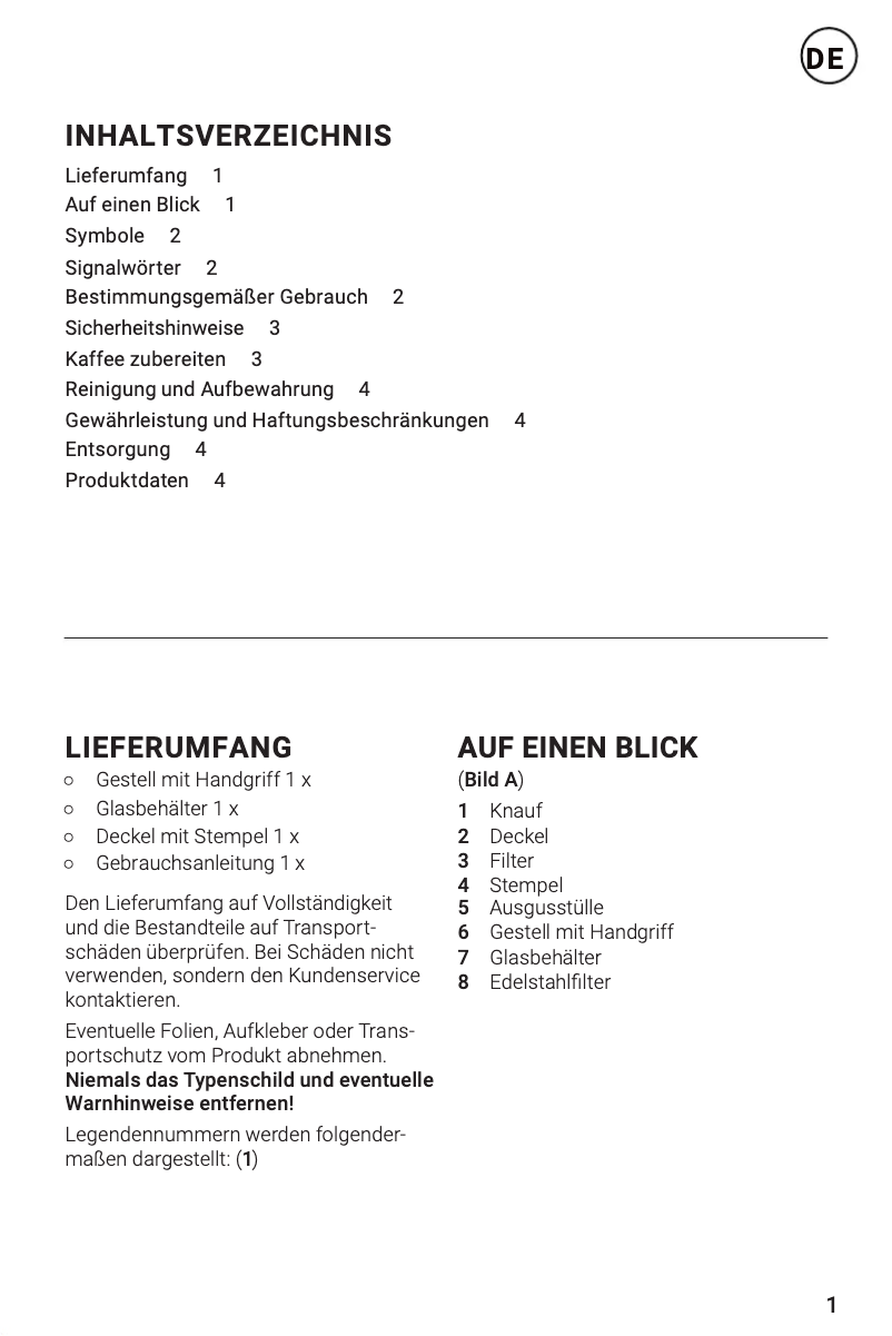 Page 1 de la notice Manuel utilisateur N8WERK 02033