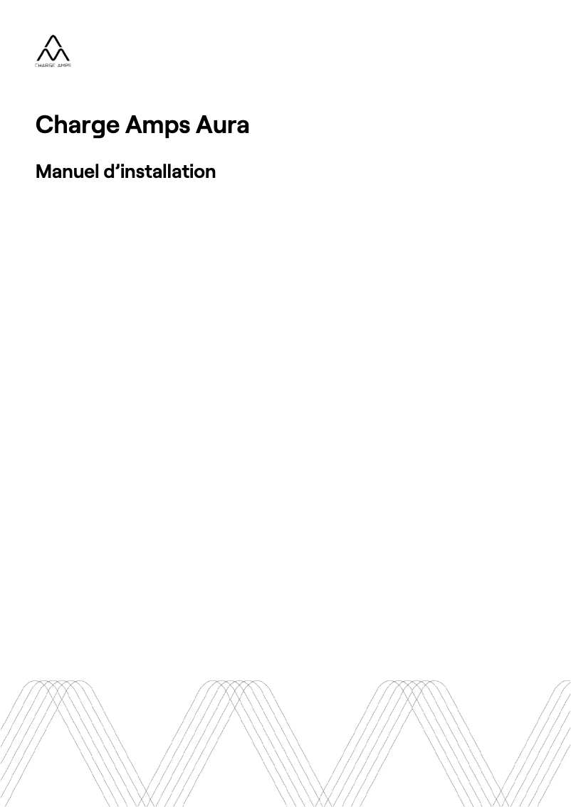 Page 1 de la notice Manuel utilisateur Charge Amps Aura