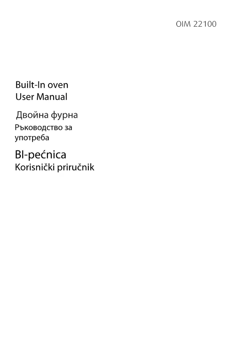 Page 1 de la notice Manuel utilisateur Beko OIM 22100