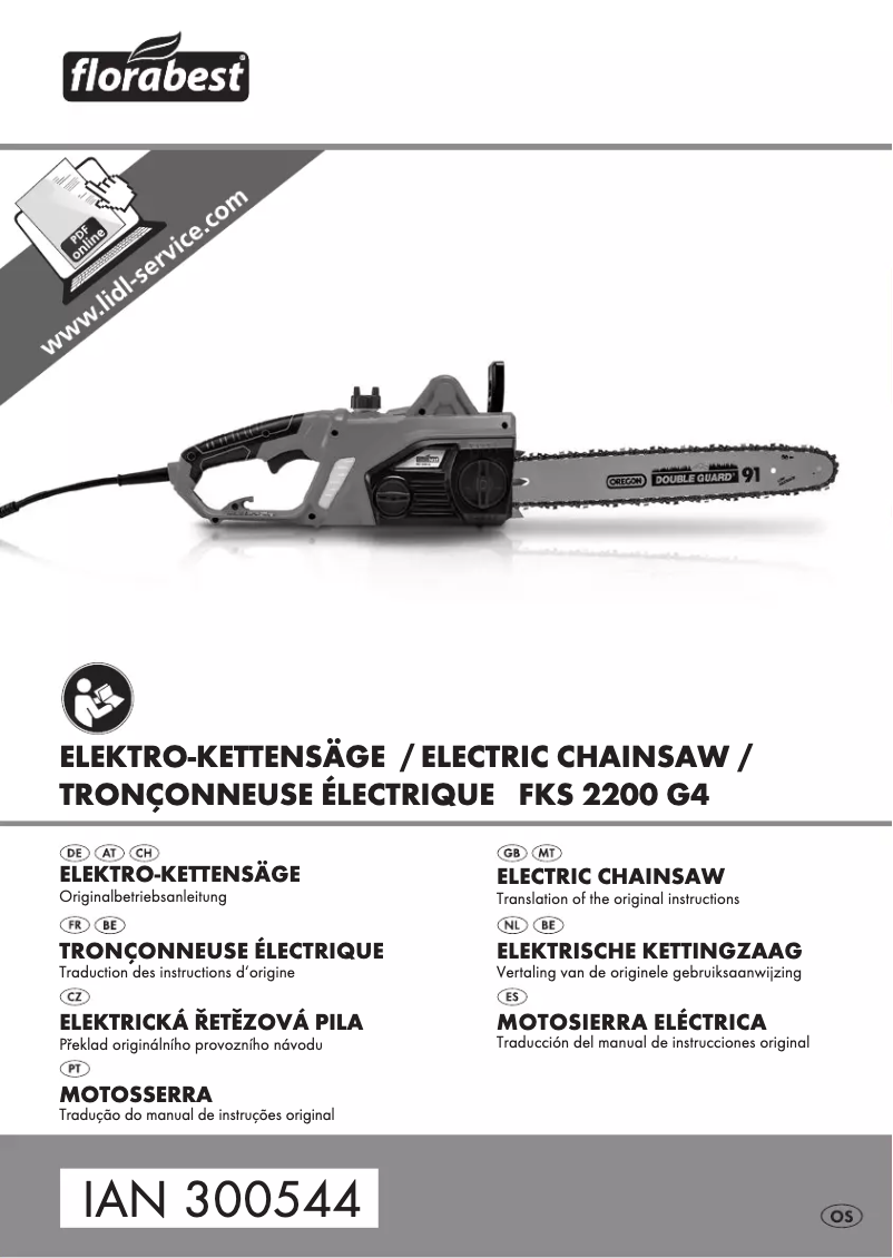 Page 1 de la notice Manuel utilisateur Florabest FKS 2200 G4