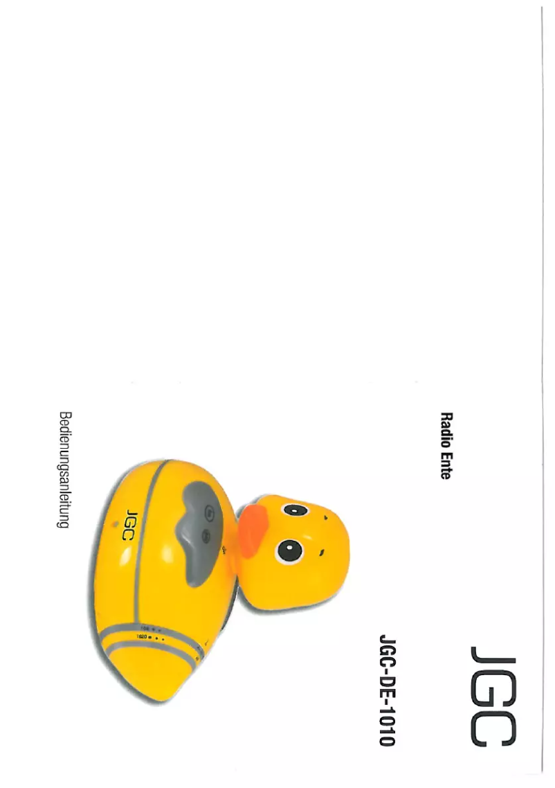 Página 1 del manual Manual de usuario JGC DE-1010