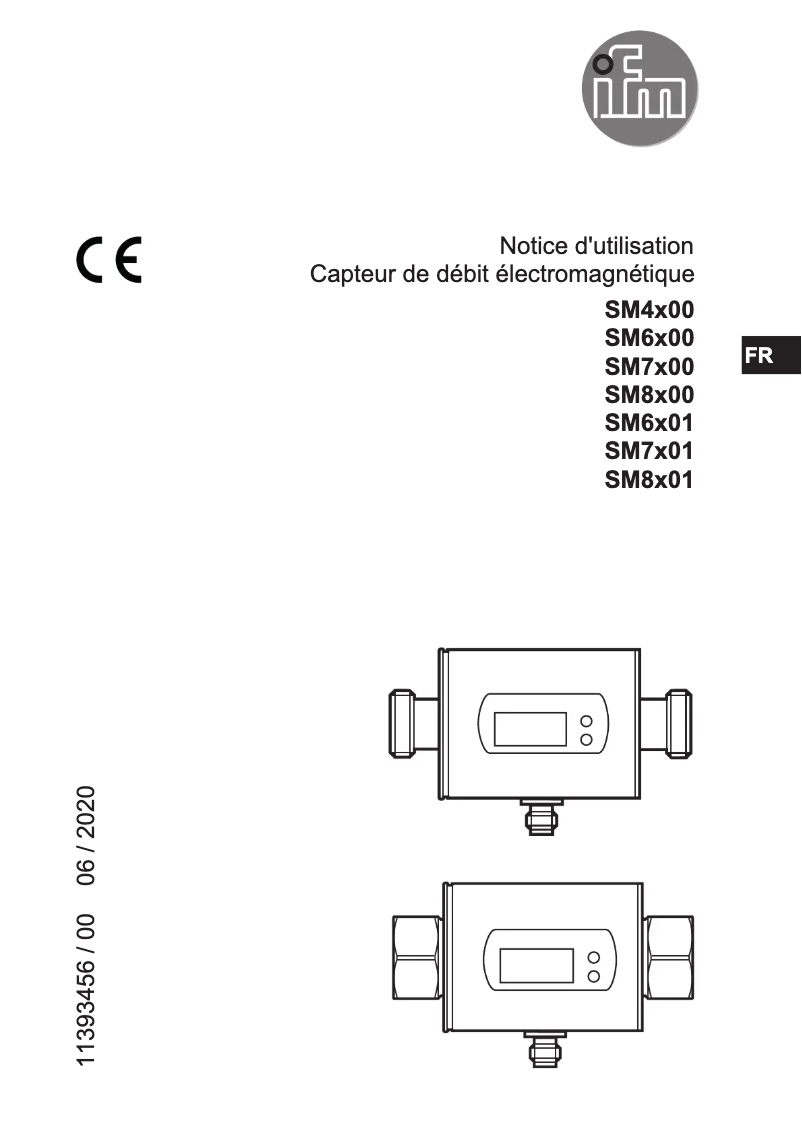 Page n°1 - Manuel utilisateur IFM SM7601