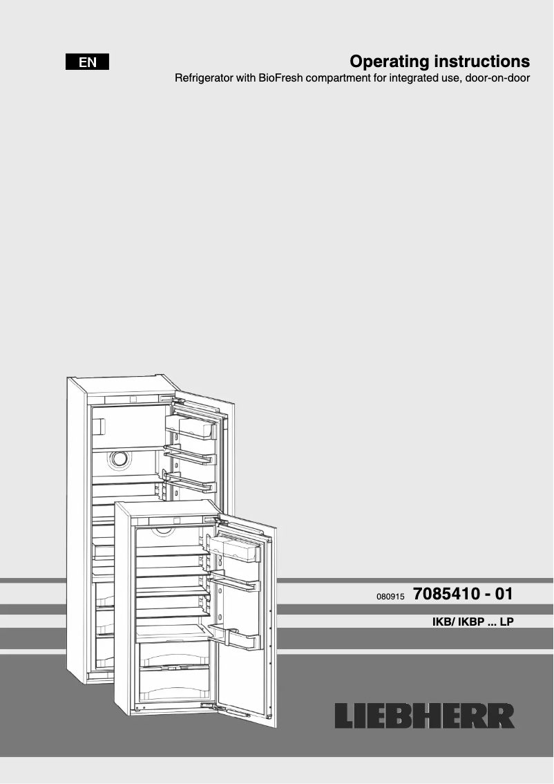 Page n°1 - Manuel utilisateur Liebherr IKB 3550 Premium BioFresh