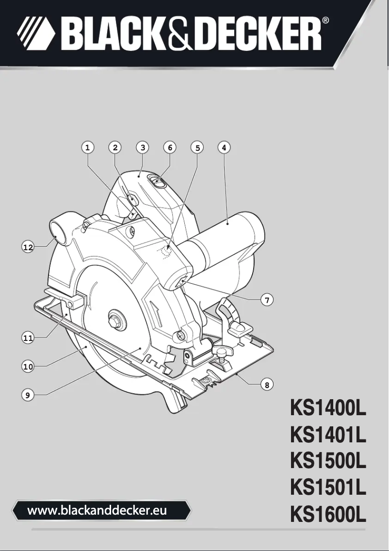 Page n°1 - Manuel utilisateur Black & Decker KS1500L