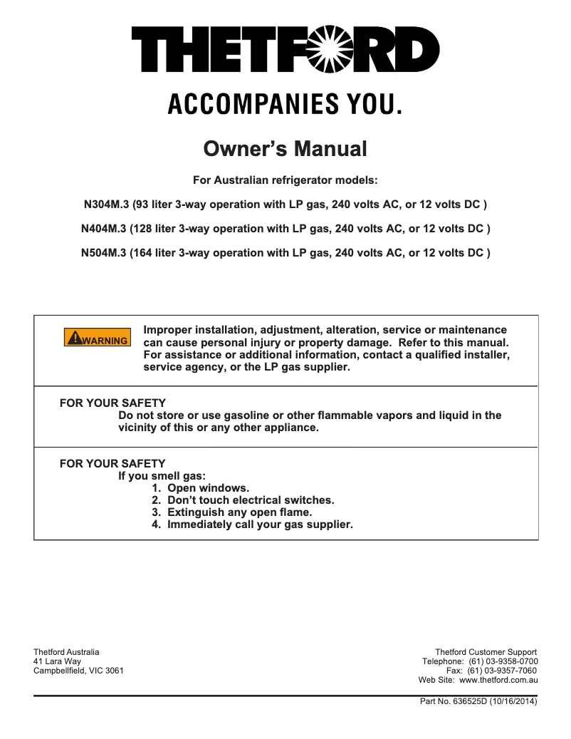 Image de la première page du manuel de l'appareil N504M.3