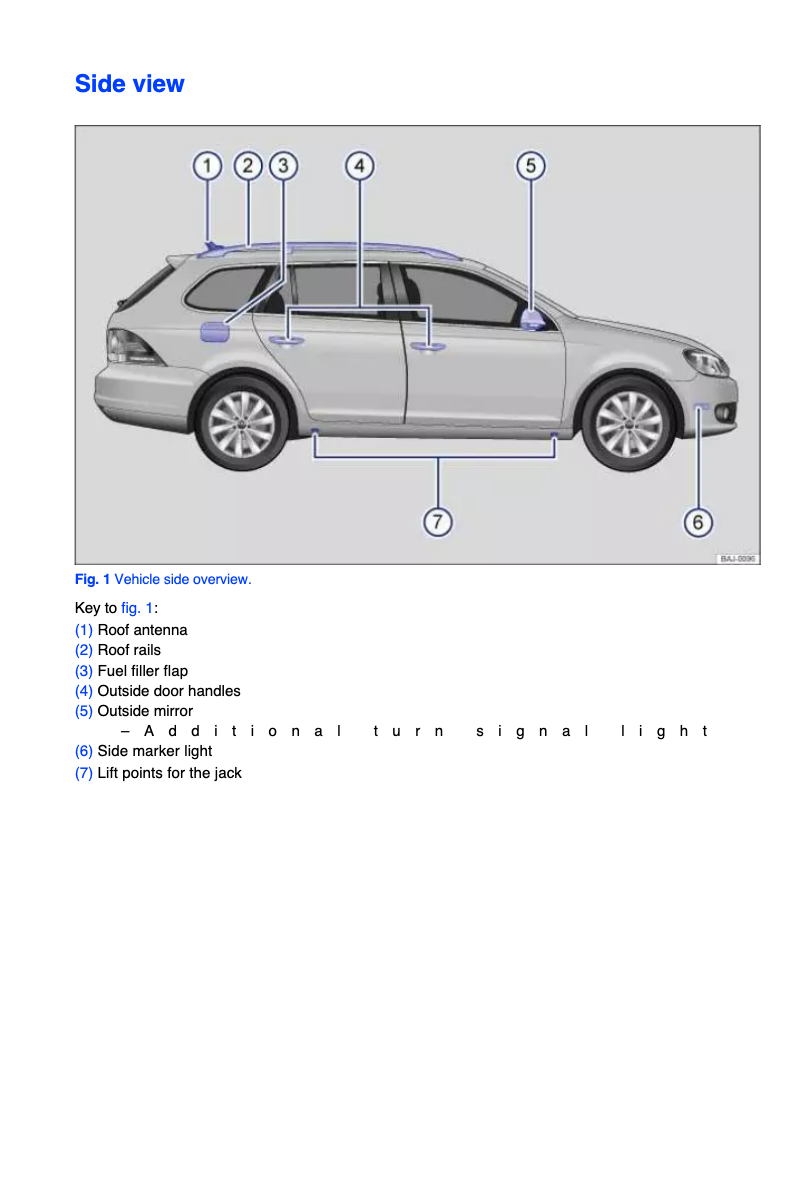Page 1 de la notice Manuel utilisateur Volkswagen Jetta SportWagen (2013)