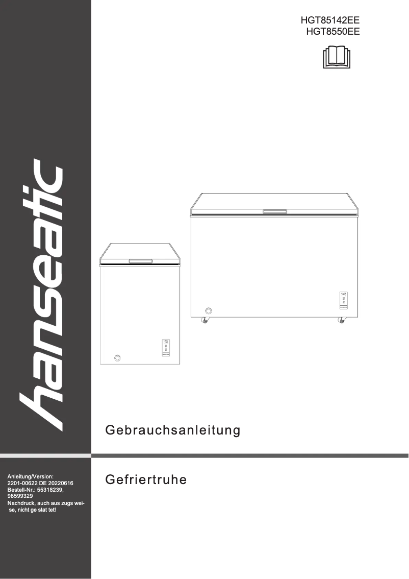 Page 1 de la notice Manuel utilisateur Hanseatic HGT85142EE