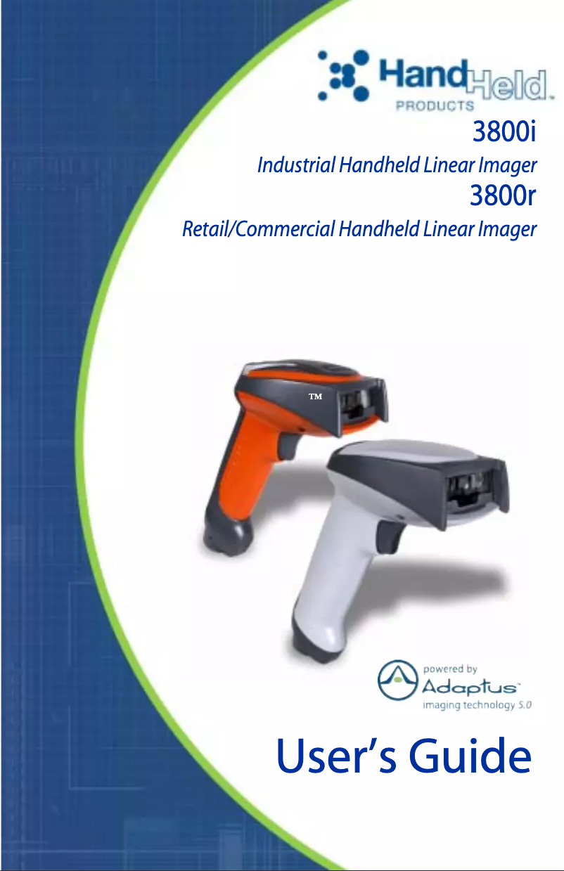 Image de la première page du manuel de l'appareil 3800r