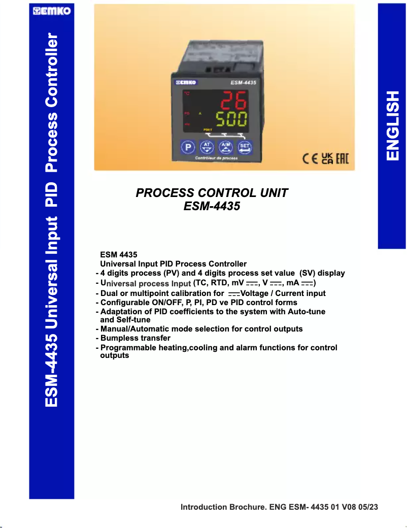 Página 1 del manual Manual de usuario Emko ESM-4435