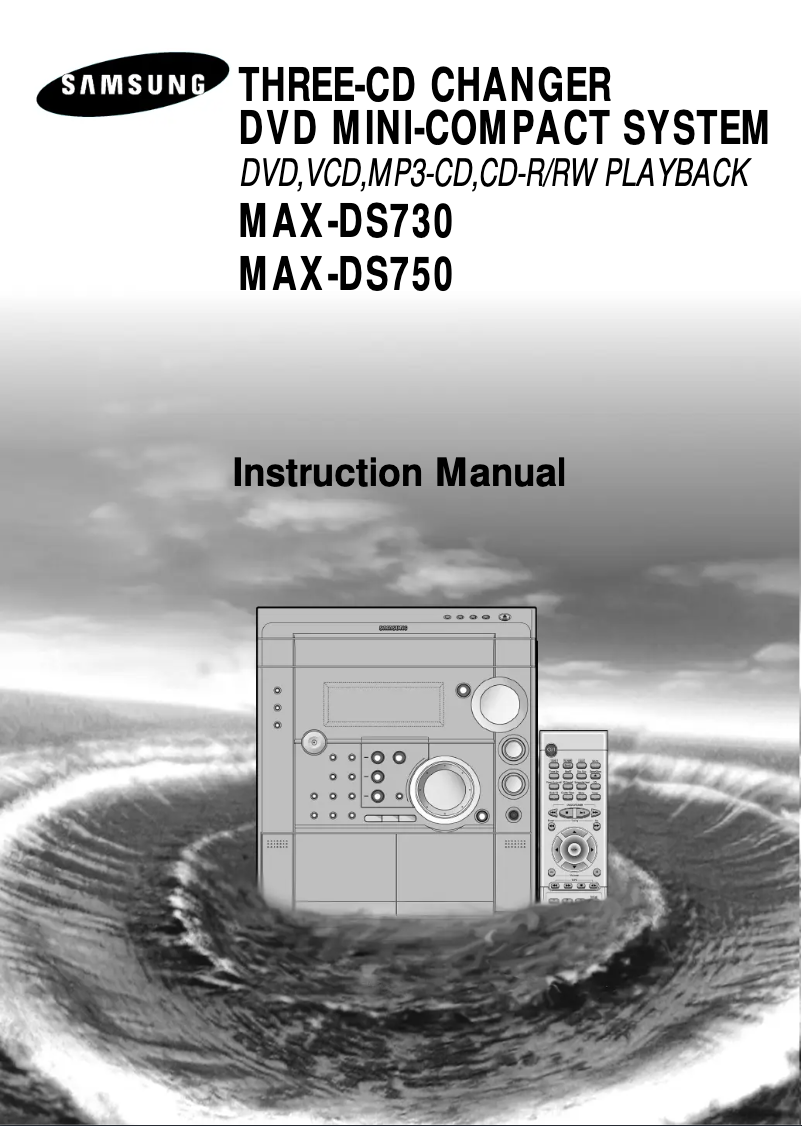 Page n°1 - Manuel utilisateur Samsung MAX-DS730