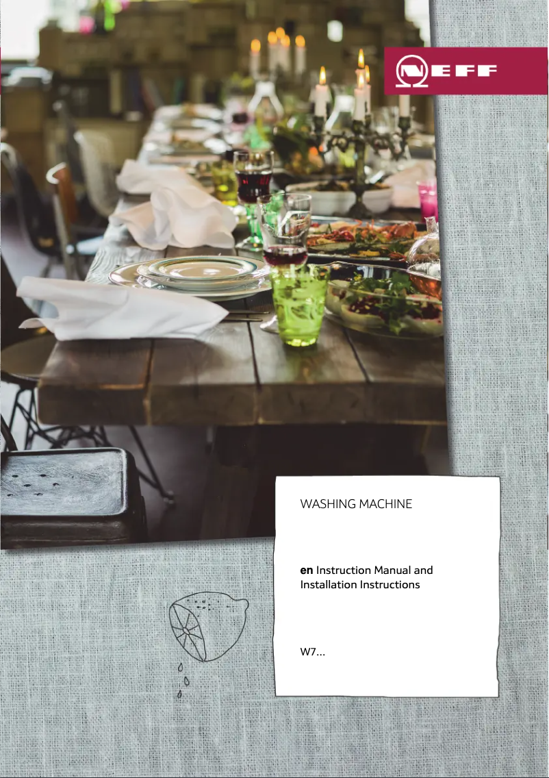 Image de la première page du manuel de l'appareil W746IX0GB