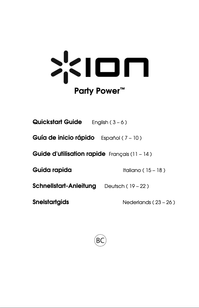 Image de la première page du manuel de l'appareil Power Party