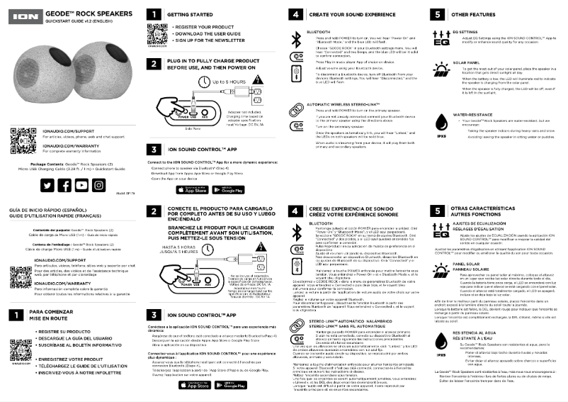 Page n°1 - Guide de démarrage rapide ION Geode