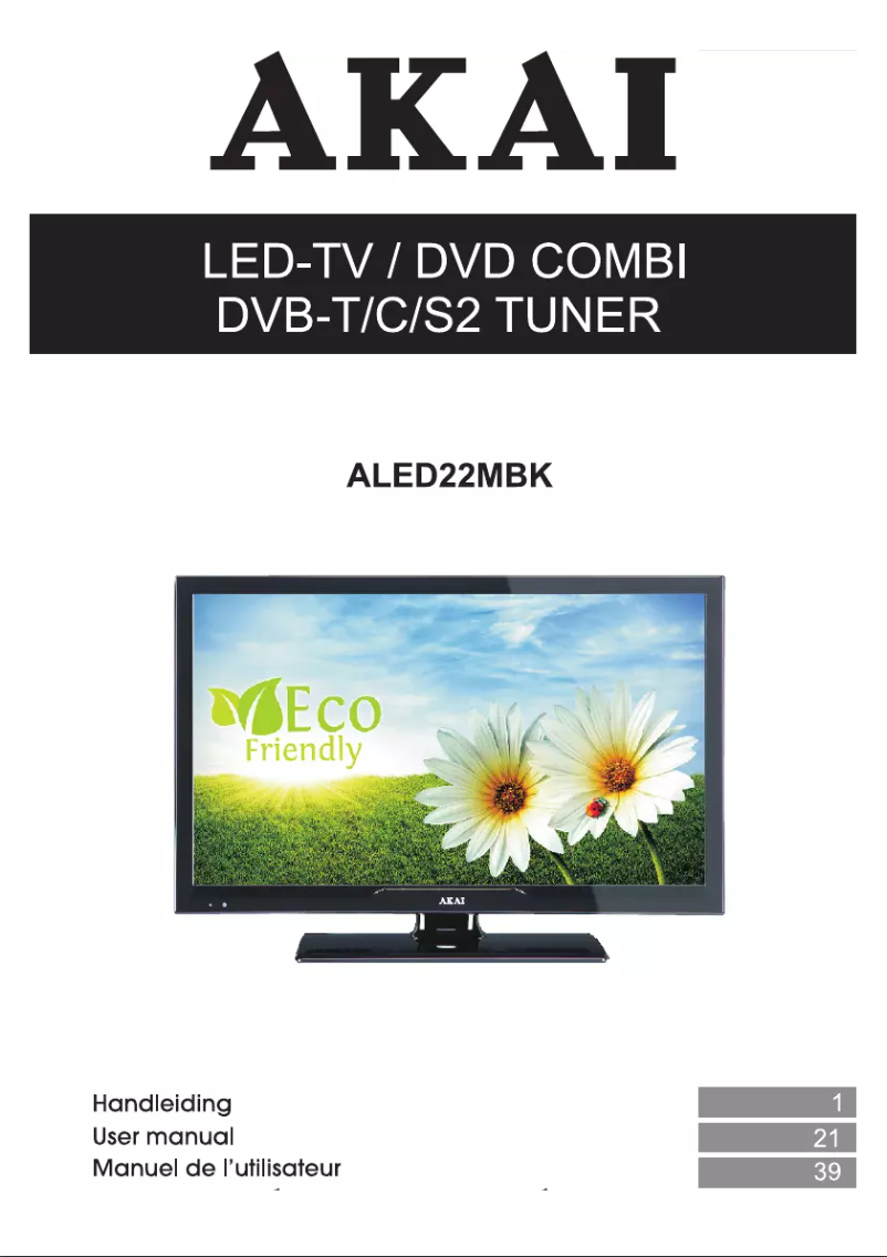 Image de la première page du manuel de l'appareil ALED22MBK