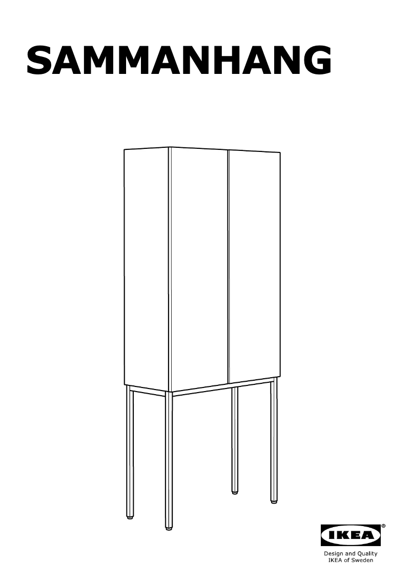 Image de la première page du manuel de l'appareil SAMMANHANG