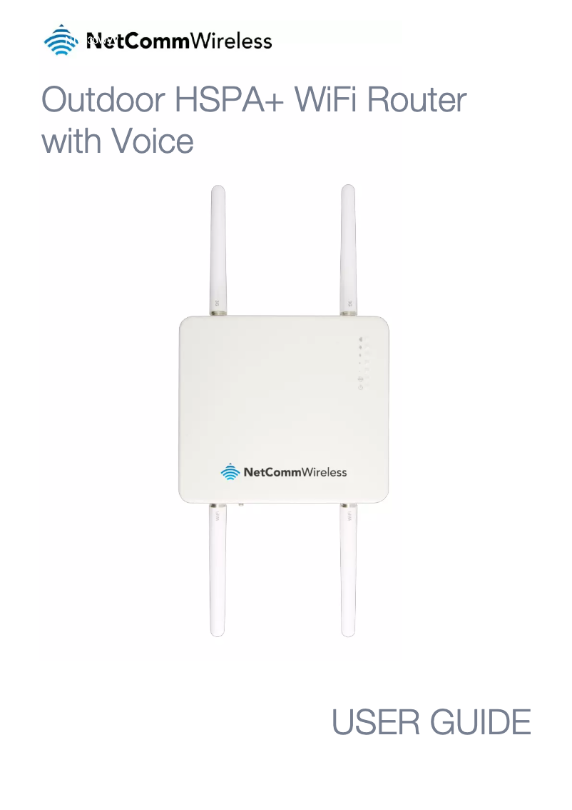 Page 1 de la notice Manuel utilisateur Netcomm NTC-30WV