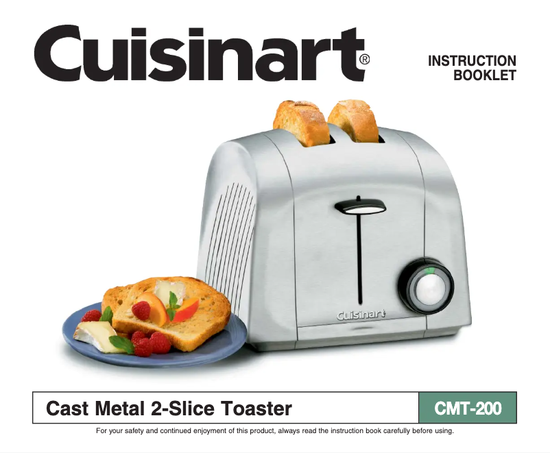 Page n°1 - Manuel utilisateur Cuisinart Cast Metal CMT-200