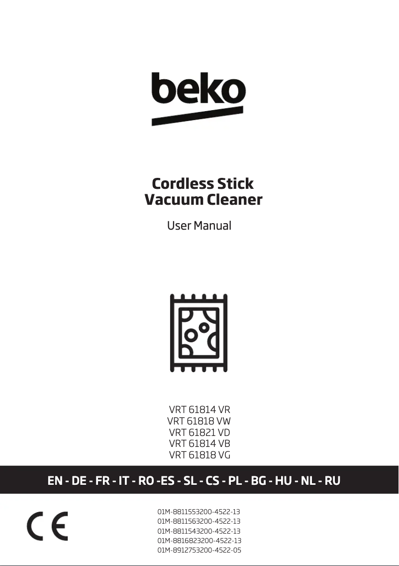 Page n°1 - Manuel utilisateur Beko VRT61818VW