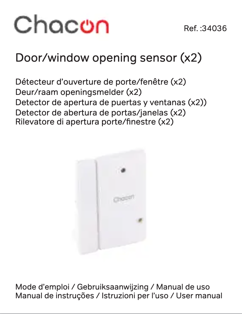 Page 1 de la notice Manuel utilisateur Chacon 34036