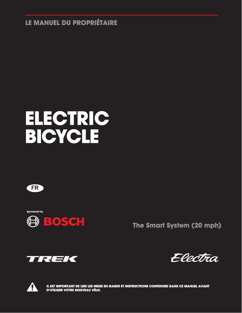 Page 1 de la notice Manuel utilisateur Trek Rail 9