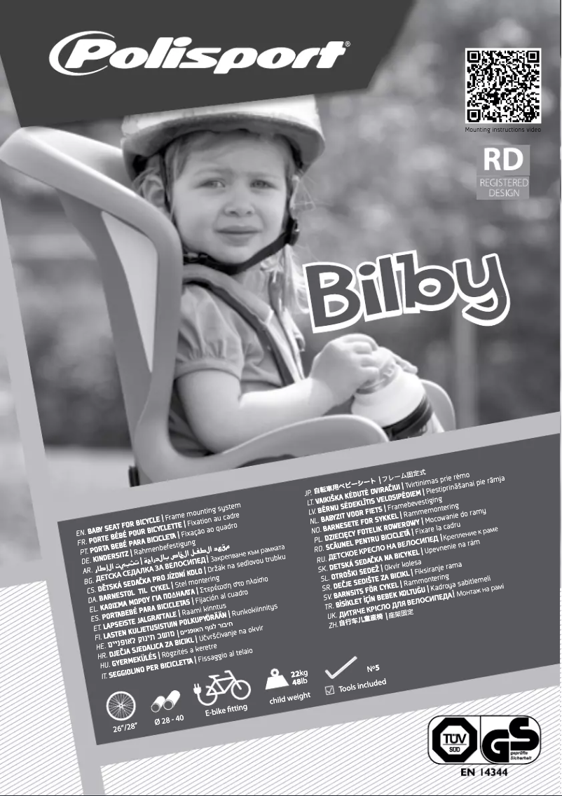 Page 1 de la notice Manuel utilisateur Polisport Bilby