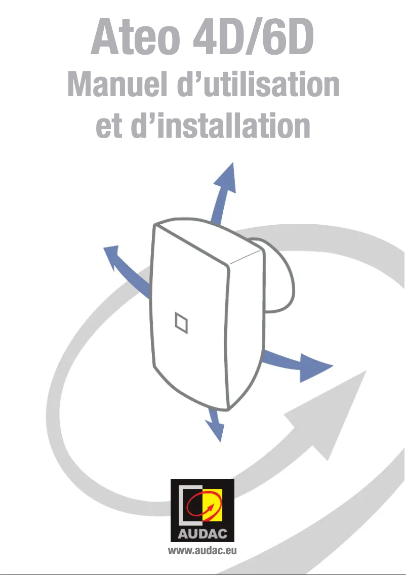 Page n°1 - Manuel utilisateur Audac ATEO6