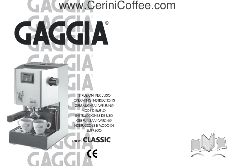 Image de la première page du manuel de l'appareil Saeco Classic DM 1075-080