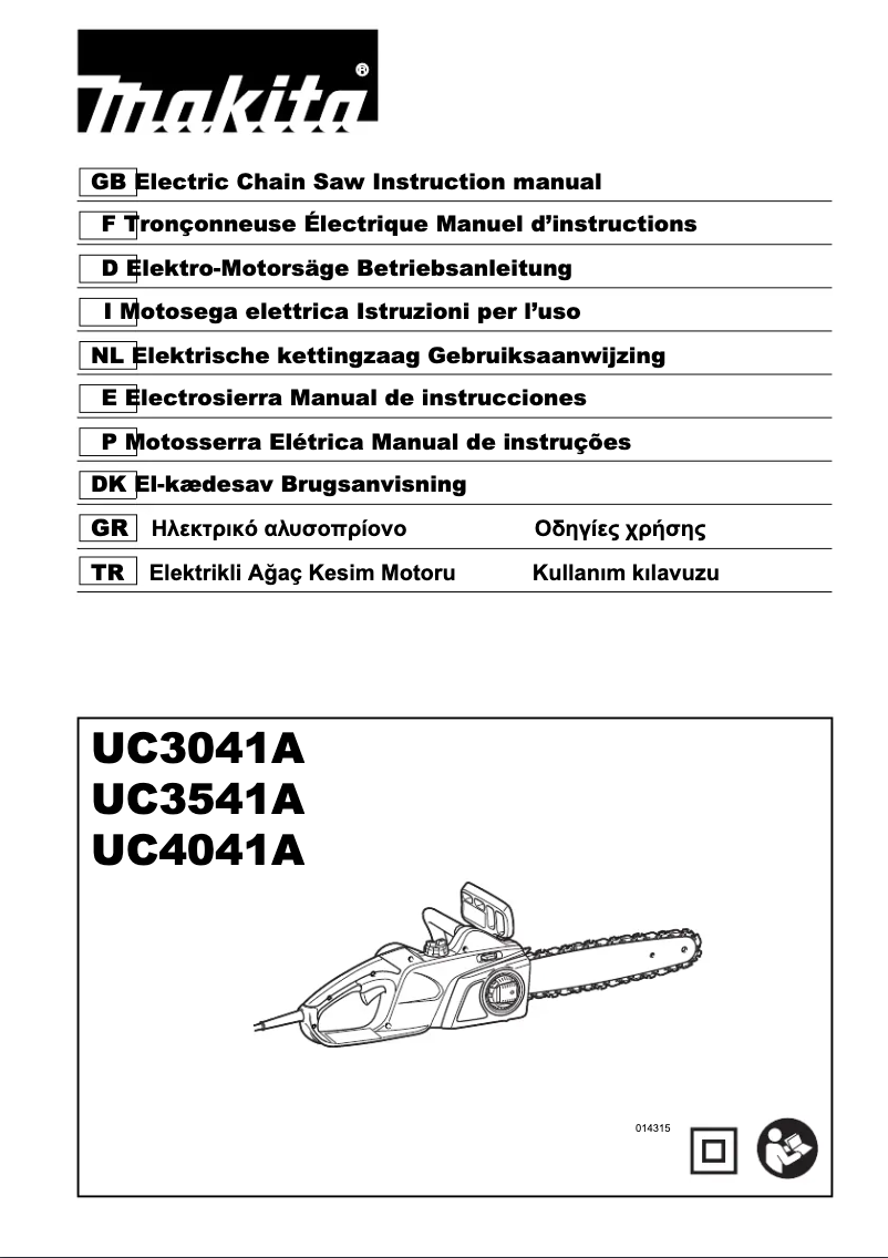 Page 1 de la notice Manuel utilisateur Makita UC4041A