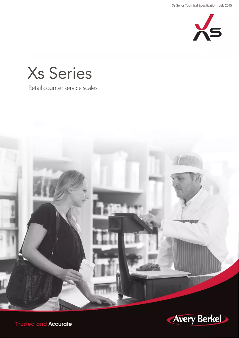 Page n°1 - Fiche technique Avery Berkel XS400