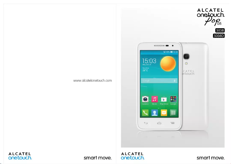 Page n°1 - Manuel utilisateur Alcatel One Touch Pop D5