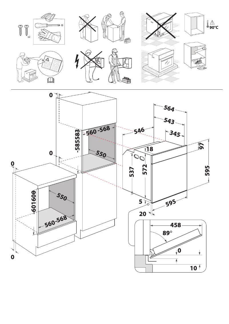 Página 1 del manual Instrucciones de seguridad Whirlpool OAKZ9 7961 SP NB