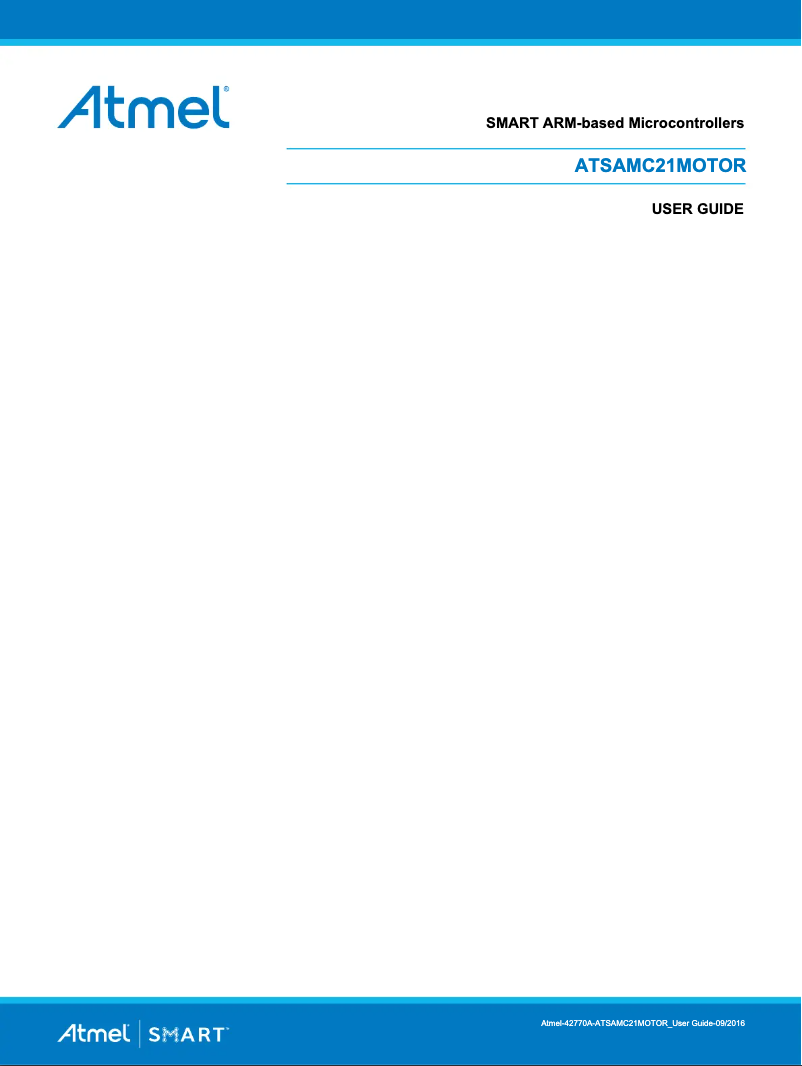 Página 1 del manual Manual de usuario Microchip ATSAMC21MOTOR
