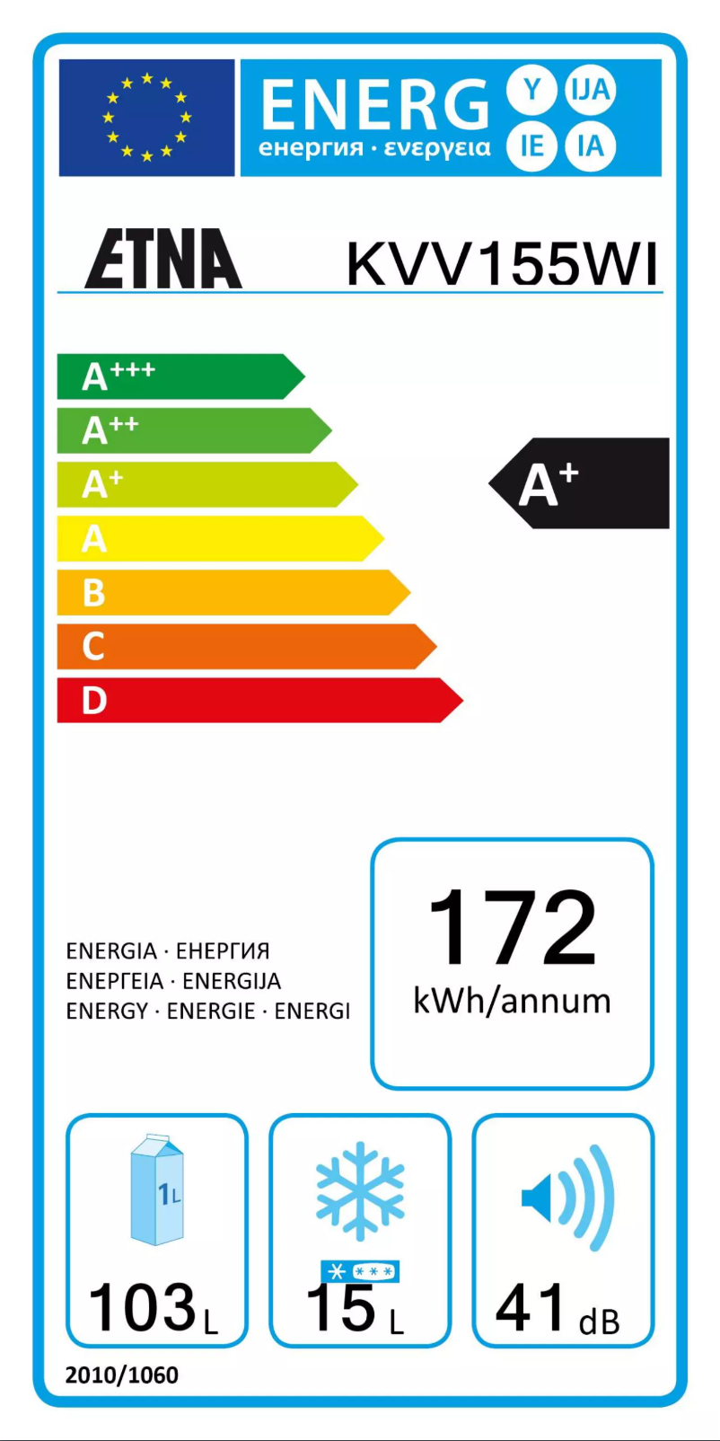 Image de la première page du manuel de l'appareil KVV155WIT