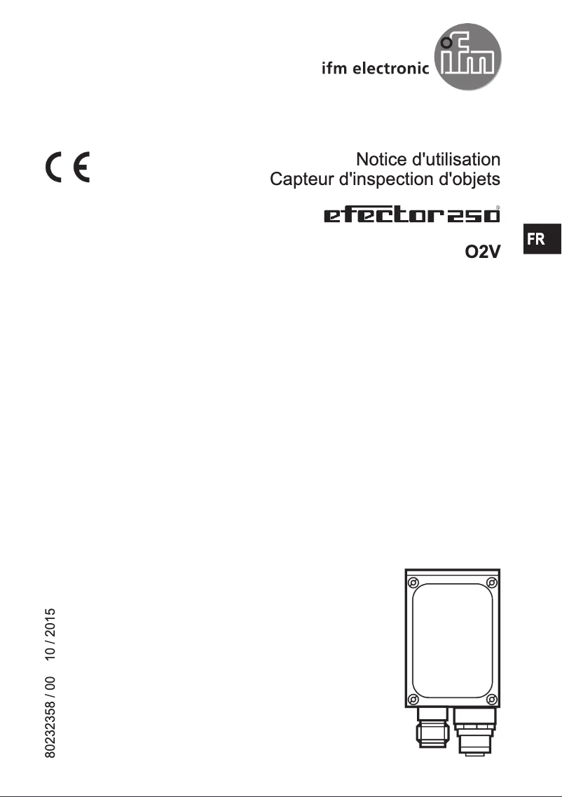 Page 1 de la notice Manuel utilisateur IFM O2V120