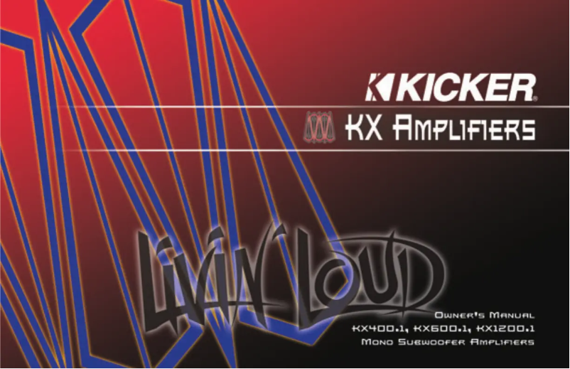 Image de la première page du manuel de l'appareil KX600.1