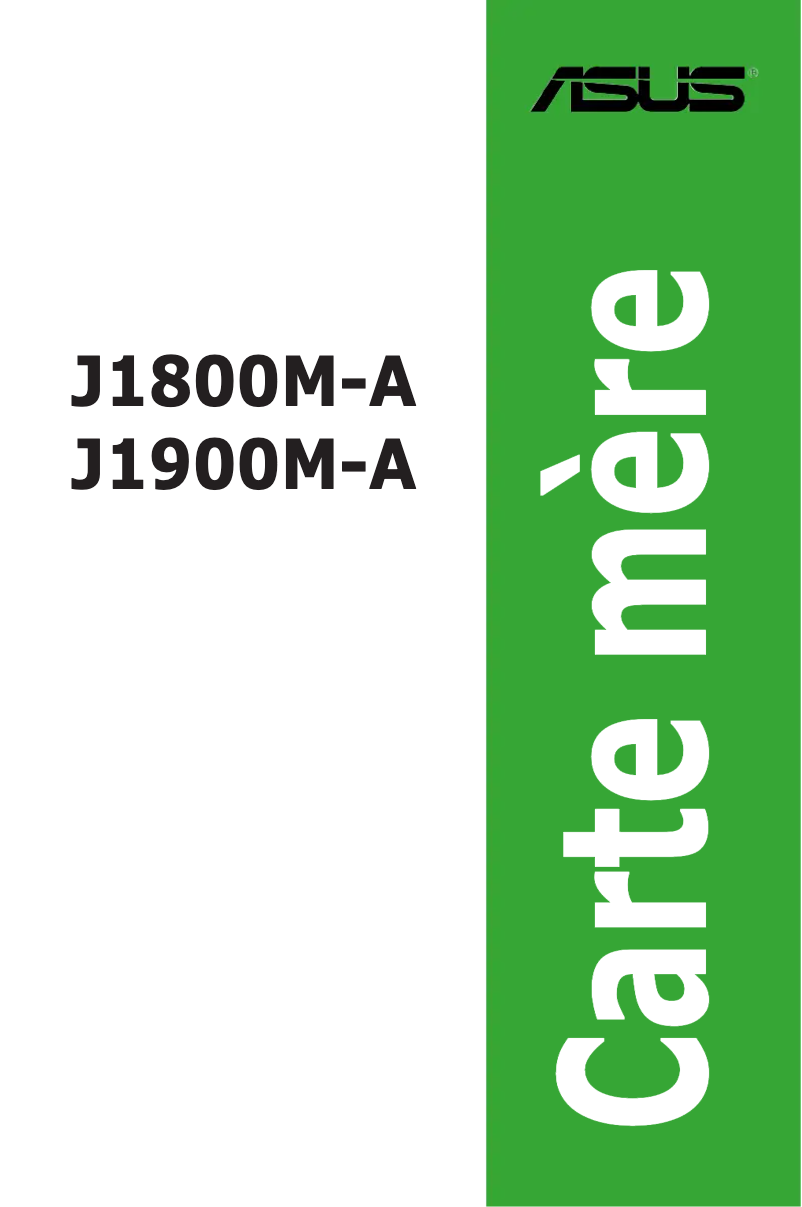 Page 1 de la notice Manuel utilisateur Asus J1900M-A