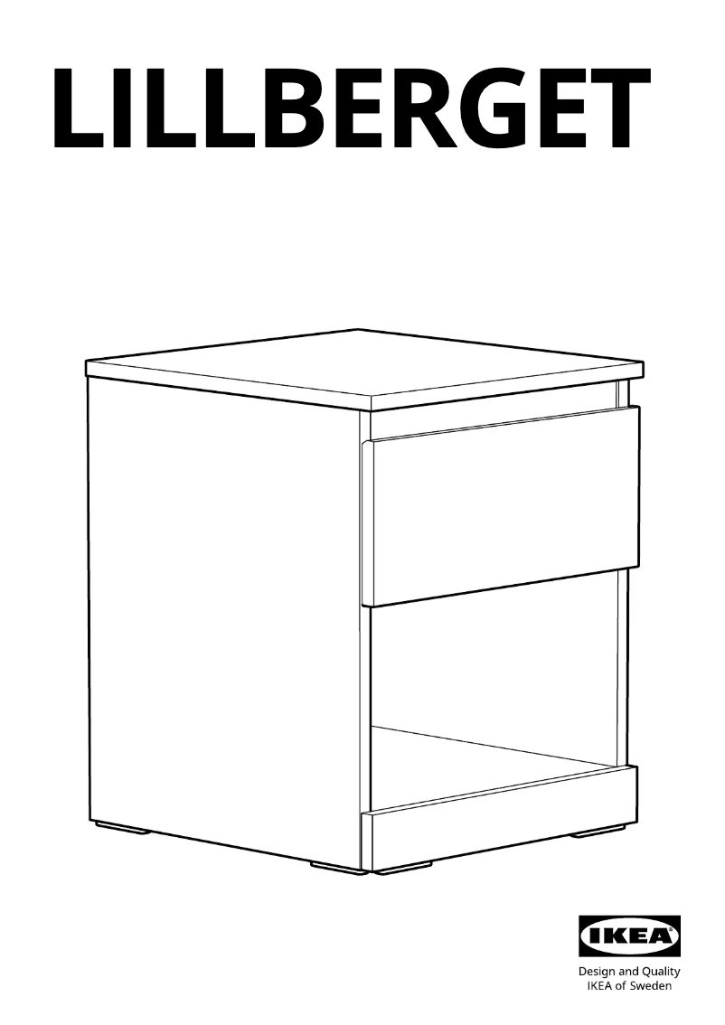 Image de la première page du manuel de l'appareil LILLBERGET 105.675.68