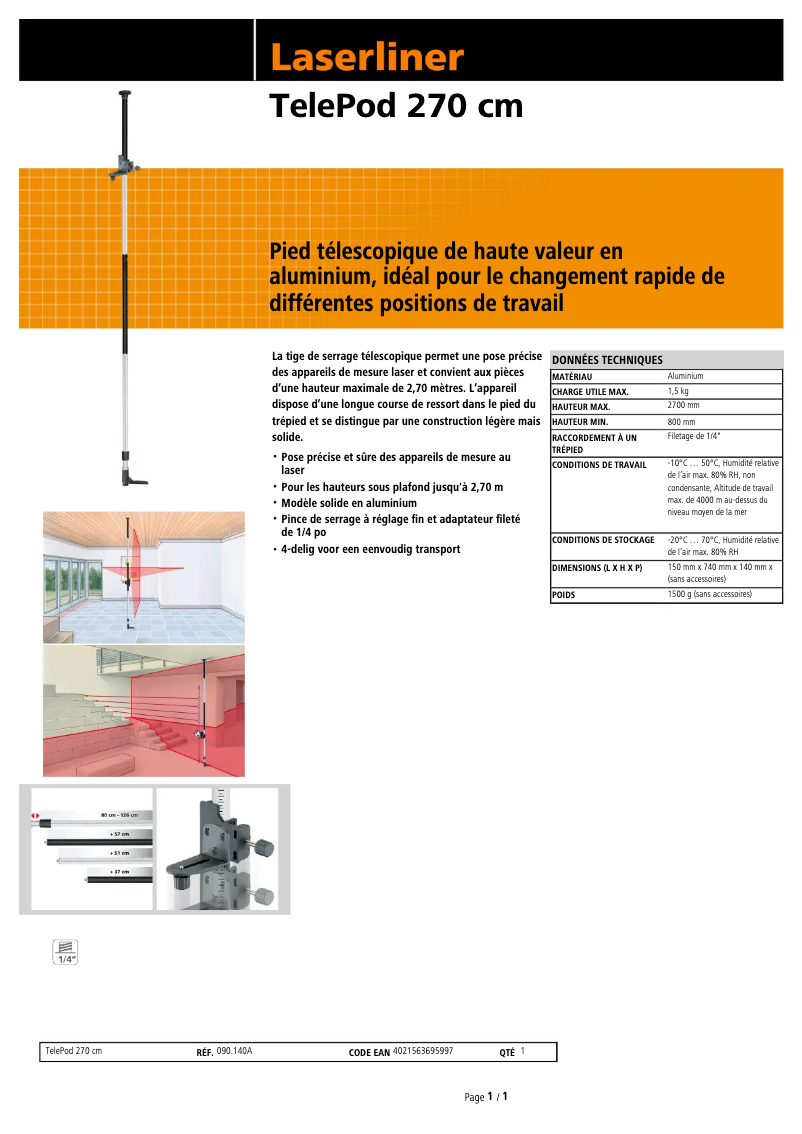 Image de la première page du manuel de l'appareil TelePod