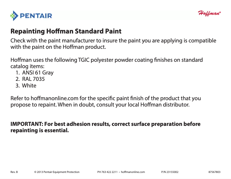 Página 1 del manual Manual de usuario Hoffman A4044LP