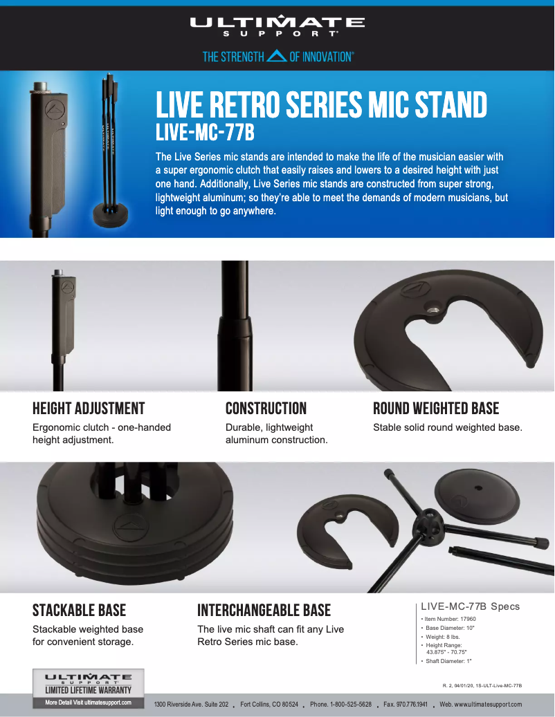 Image de la première page du manuel de l'appareil LIVE-MC-77B