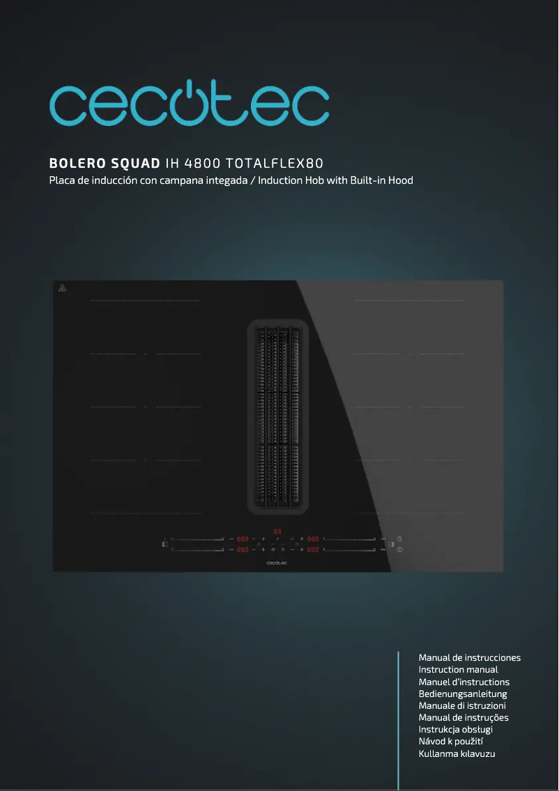 Page 1 de la notice Manuel utilisateur Cecotec Bolero Squad IH 4800 TotalFlex80