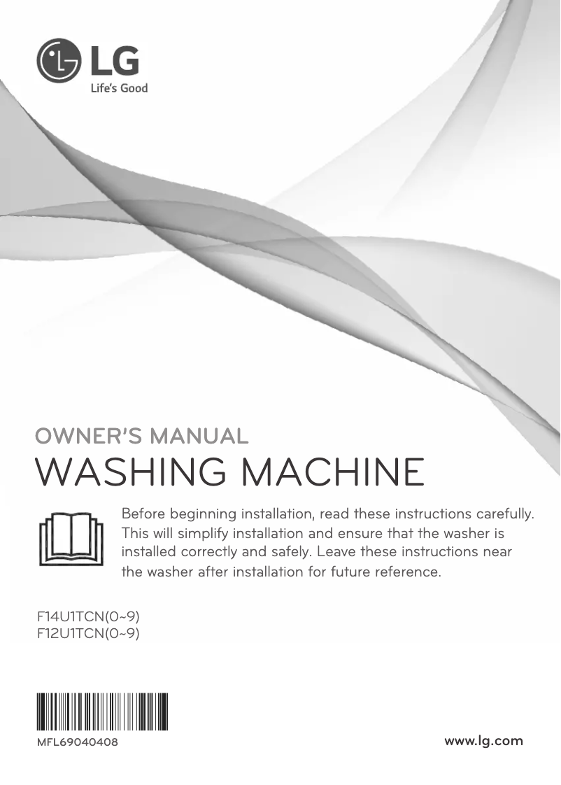 Page 1 de la notice Manuel utilisateur LG F14U1TCN6