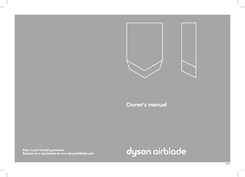 Page 1 de la notice Manuel utilisateur Dyson Airblade V